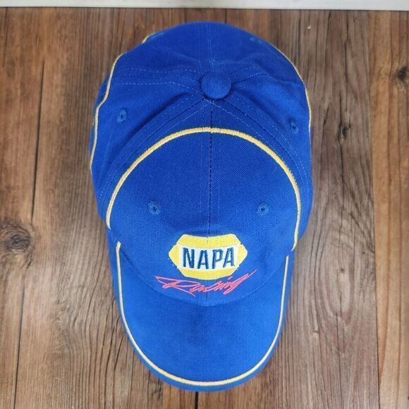 NAPA Racing Strap Back Blue Logo #44 Michael Waltrip Cars NASCAR Mens Sports Dad - Picture 7 of 11